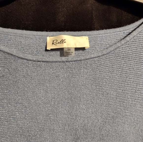 Rulla Classic Blue-Gray Women's Sweater NWOT - Picture 3 of 5